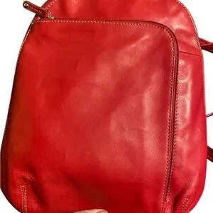 Tignanello | Bags | Tignanello Red Leather Backpack  display picture 2